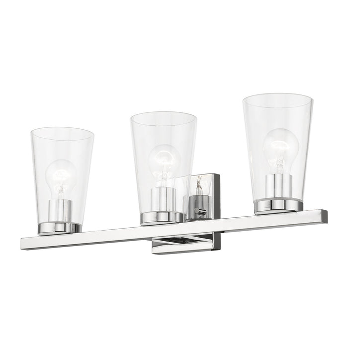 Livex Lighting 17623-05 Three Light Vanity Sconce, Polished Chrome