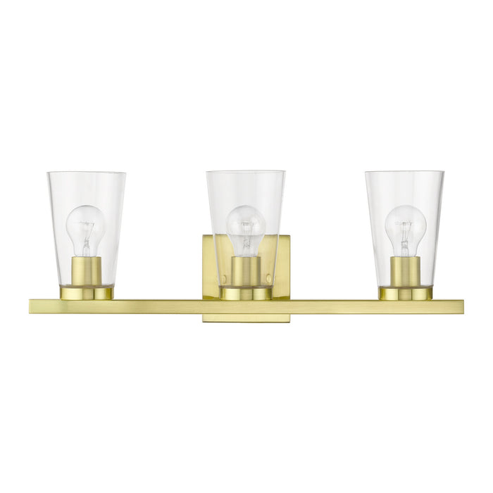 Livex Lighting 17623-12 Three Light Vanity Sconce, Satin Brass