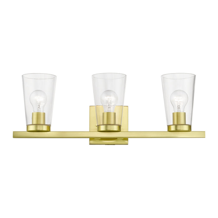 Livex Lighting 17623-12 Three Light Vanity Sconce, Satin Brass
