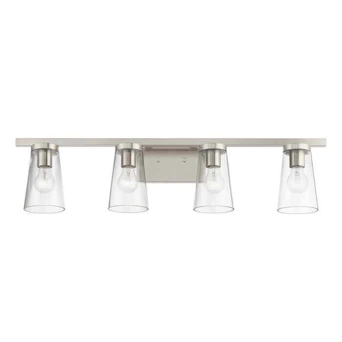 Livex Lighting 17624-91 Four Light Vanity Sconce, Brushed Nickel