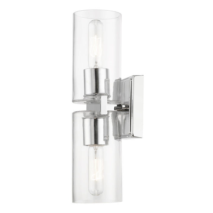Livex Lighting 18032-05 Two Light Vanity Sconce, Polished Chrome