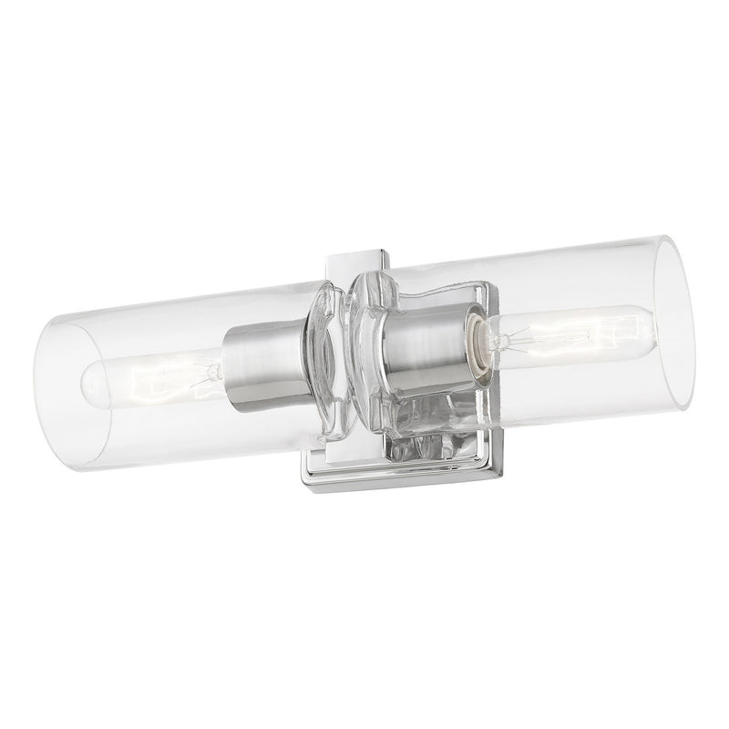 Livex Lighting 18032-05 Two Light Vanity Sconce, Polished Chrome
