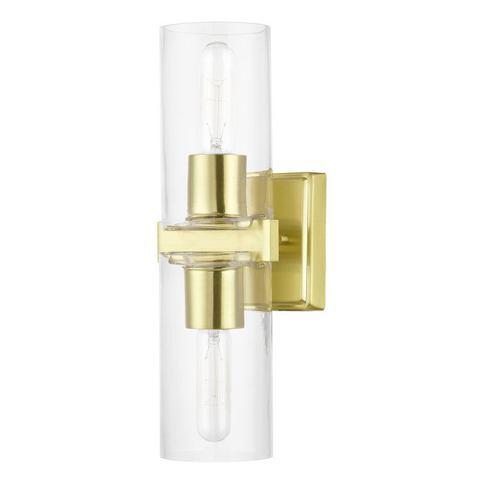 Livex Lighting 18032-12 Two Light Vanity Sconce, Satin Brass