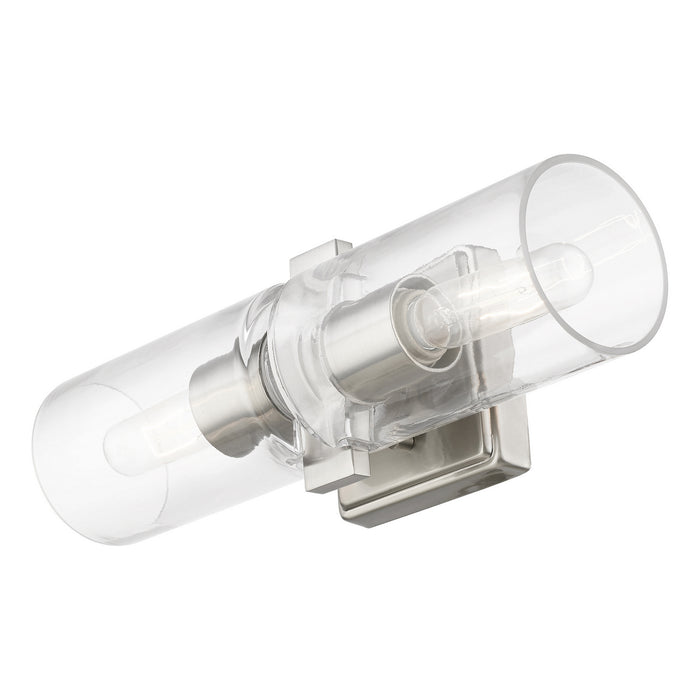 Livex Lighting 18032-91 Two Light Vanity Sconce, Brushed Nickel