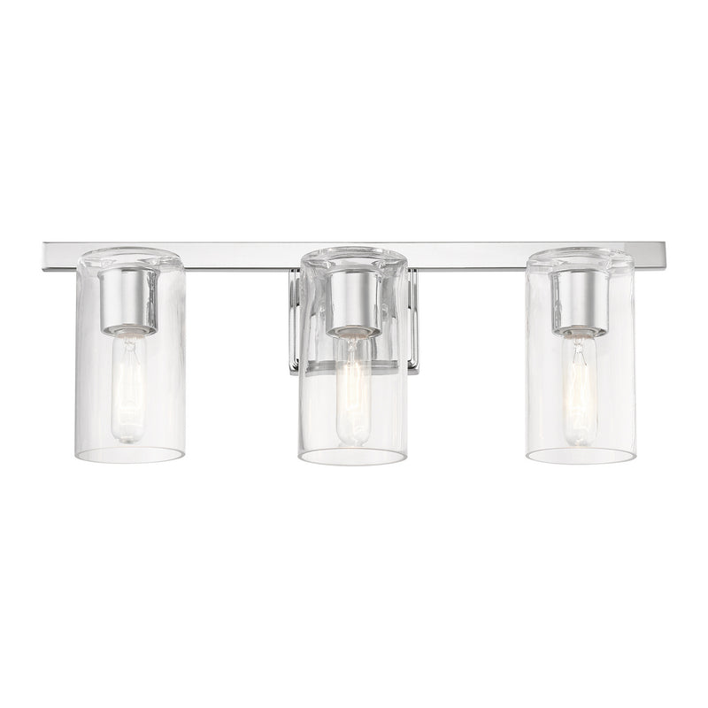 Livex Lighting 18033-05 Three Light Vanity Sconce, Polished Chrome