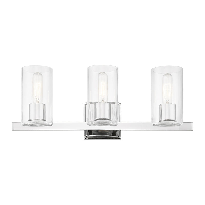 Livex Lighting 18033-05 Three Light Vanity Sconce, Polished Chrome