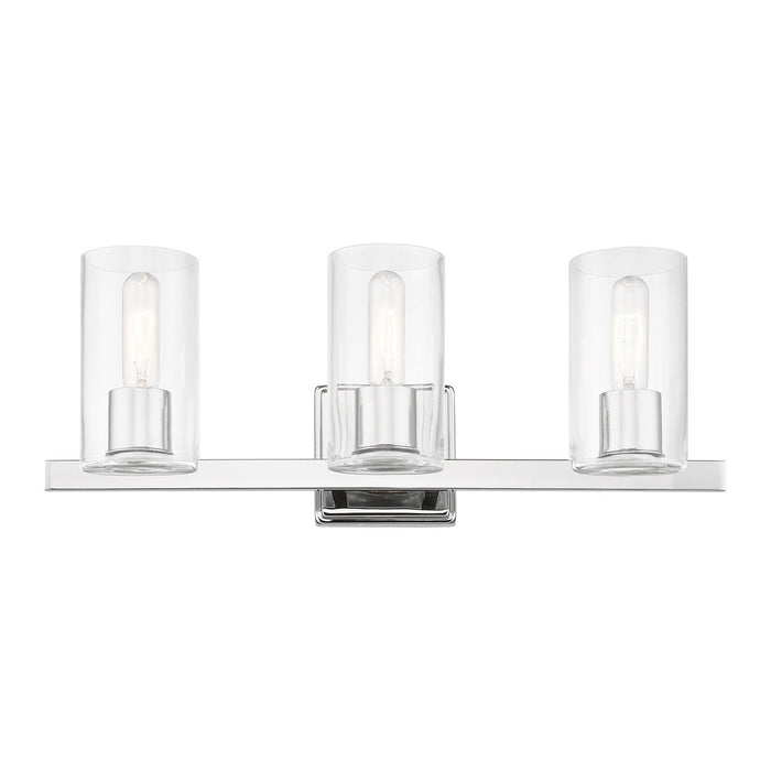 Livex Lighting 18033-05 Three Light Vanity Sconce, Polished Chrome