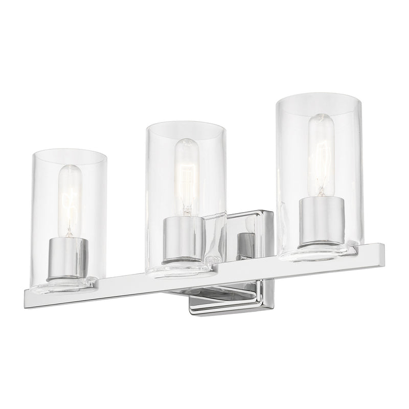 Livex Lighting 18033-05 Three Light Vanity Sconce, Polished Chrome