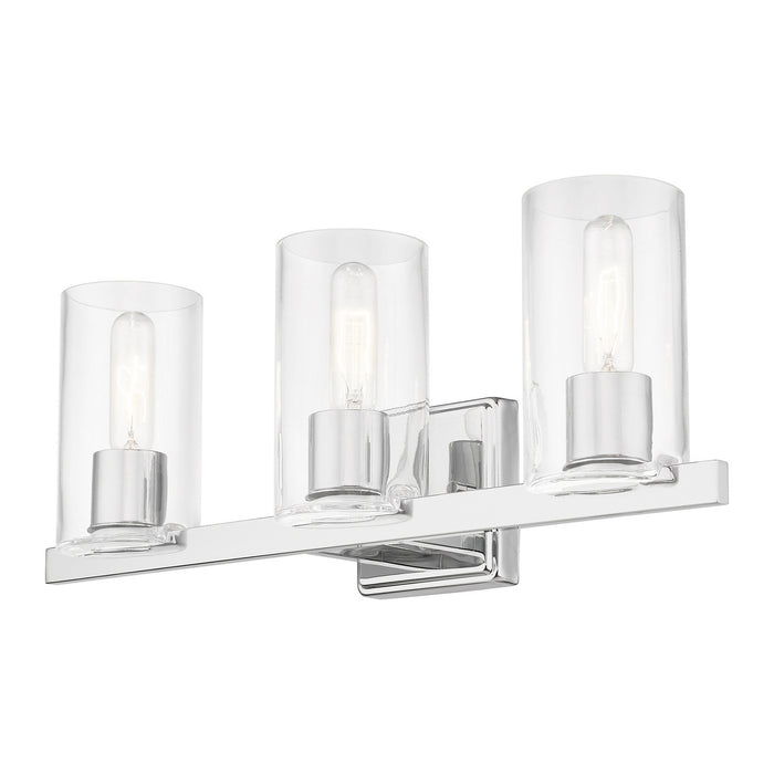 Livex Lighting 18033-05 Three Light Vanity Sconce, Polished Chrome