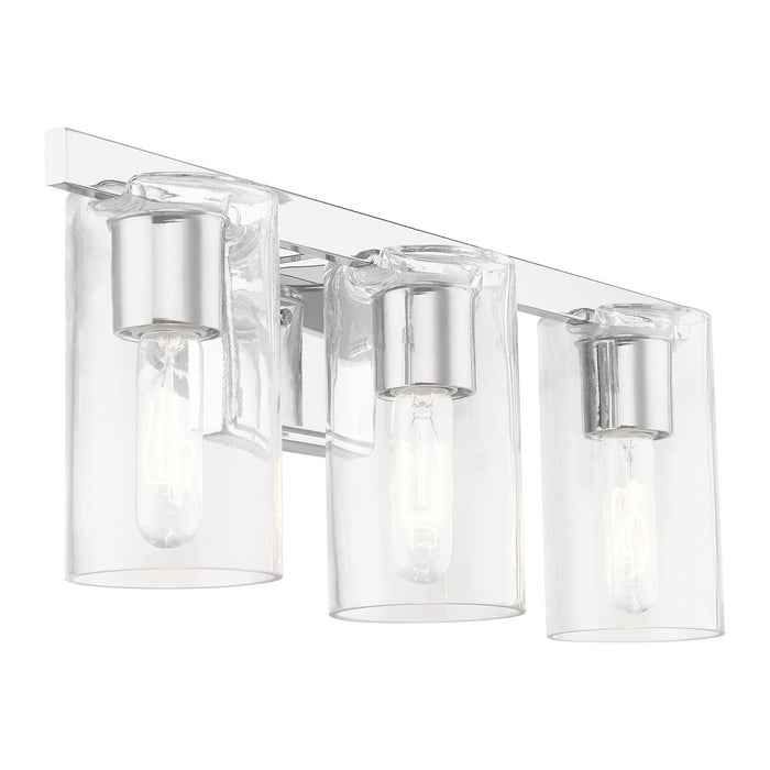 Livex Lighting 18033-05 Three Light Vanity Sconce, Polished Chrome