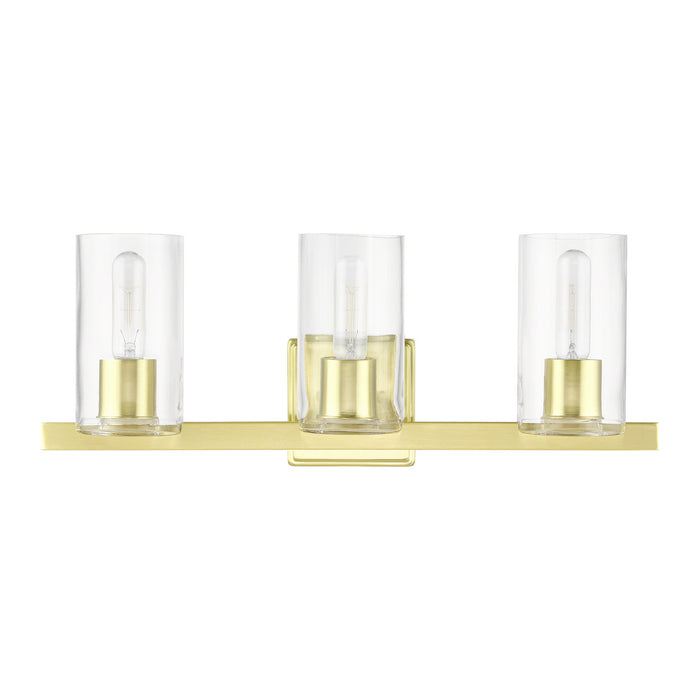 Livex Lighting 18033-12 Three Light Vanity Sconce, Satin Brass