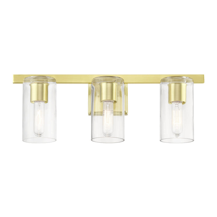 Livex Lighting 18033-12 Three Light Vanity Sconce, Satin Brass