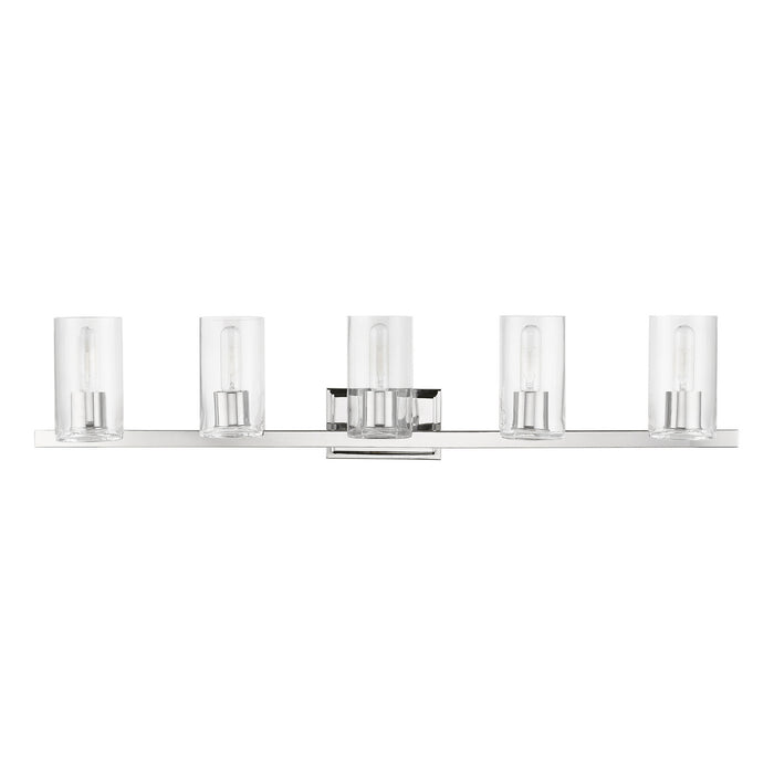 Livex Lighting 18035-05 Five Light Vanity Sconce, Polished Chrome