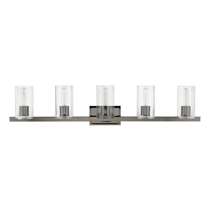 Livex Lighting 18035-46 Five Light Vanity Sconce, Black Chrome