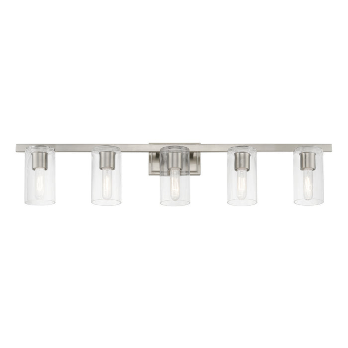 Livex Lighting 18035-91 Five Light Vanity Sconce, Brushed Nickel