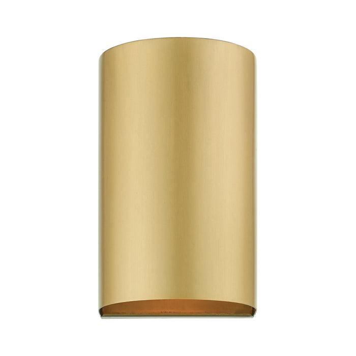 Livex Lighting 22061-32 One Light Outdoor Wall Sconce, Satin Gold