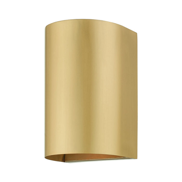 Livex Lighting 22061-32 One Light Outdoor Wall Sconce, Satin Gold