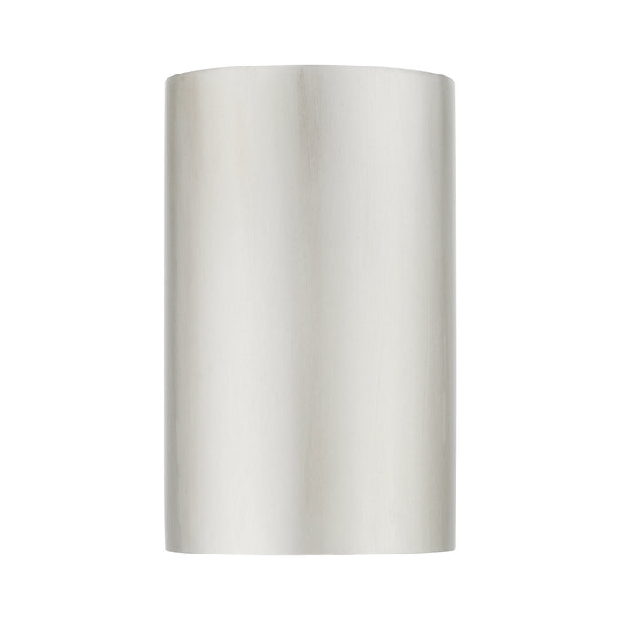 Livex Lighting 22061-91 One Light Outdoor Wall Sconce, Brushed Nickel