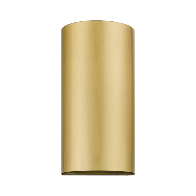 Livex Lighting 22062-32 One Light Outdoor Wall Sconce, Satin Gold