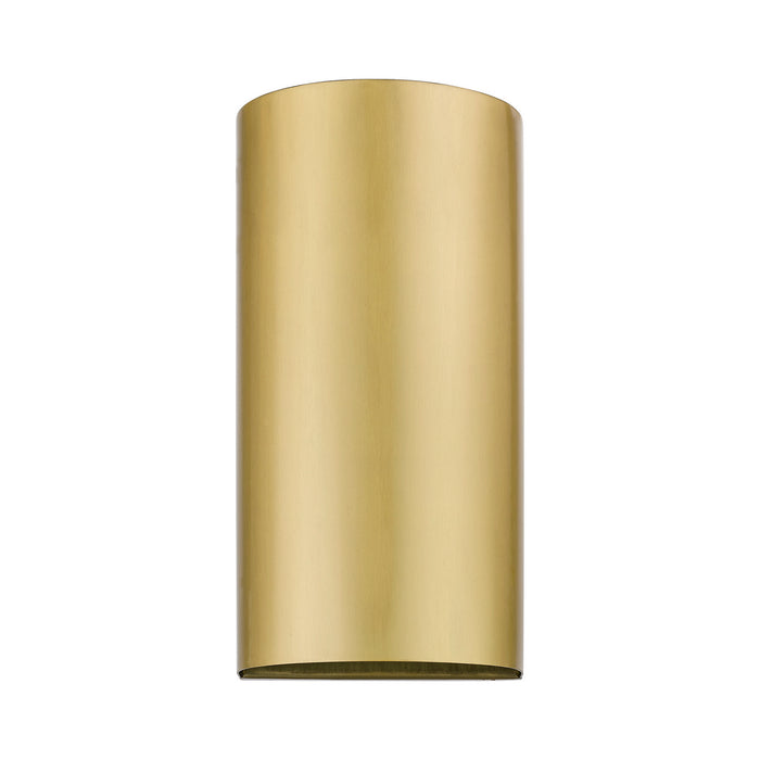 Livex Lighting 22062-32 One Light Outdoor Wall Sconce, Satin Gold