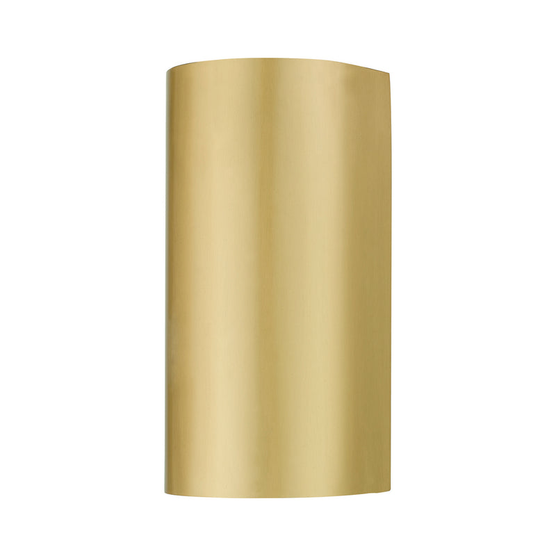 Livex Lighting 22062-32 One Light Outdoor Wall Sconce, Satin Gold