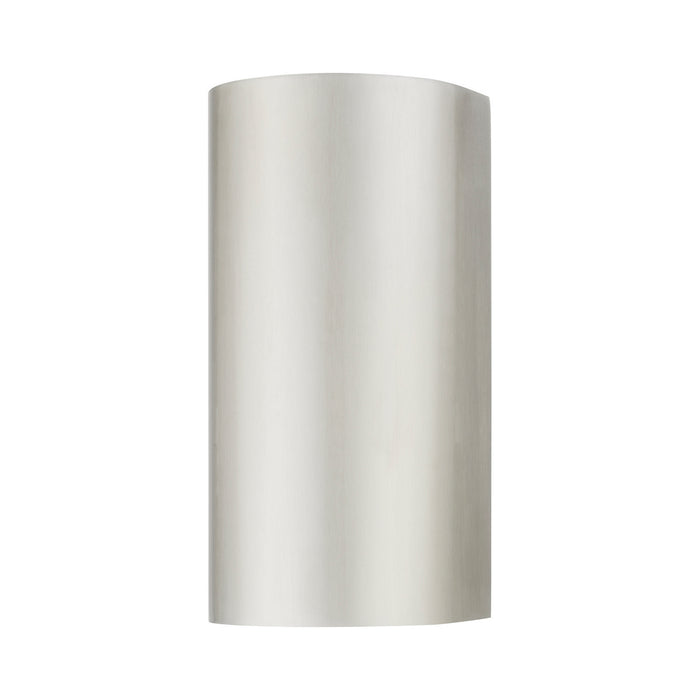 Livex Lighting 22062-91 One Light Outdoor Wall Sconce, Brushed Nickel