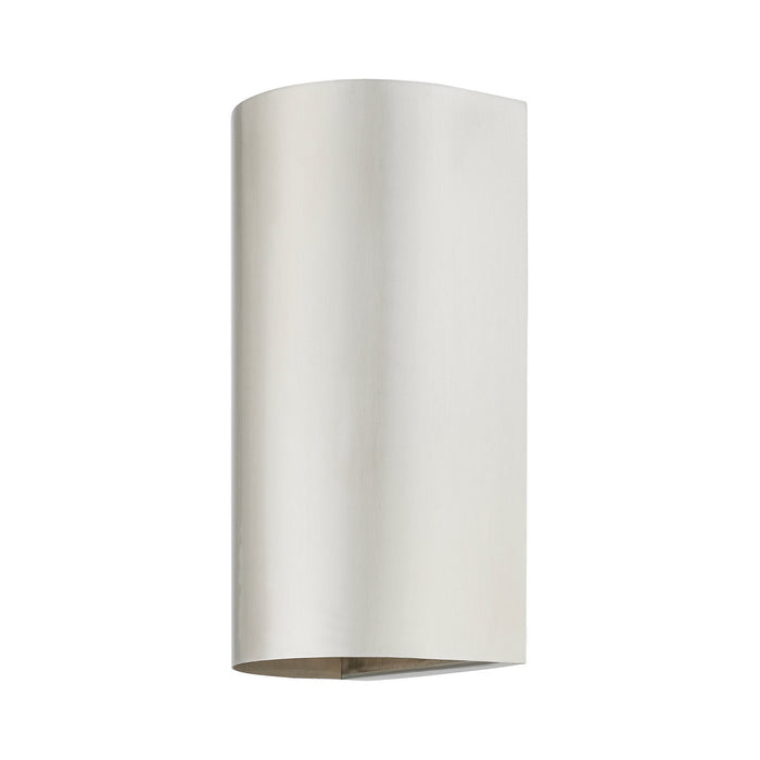 Livex Lighting 22062-91 One Light Outdoor Wall Sconce, Brushed Nickel