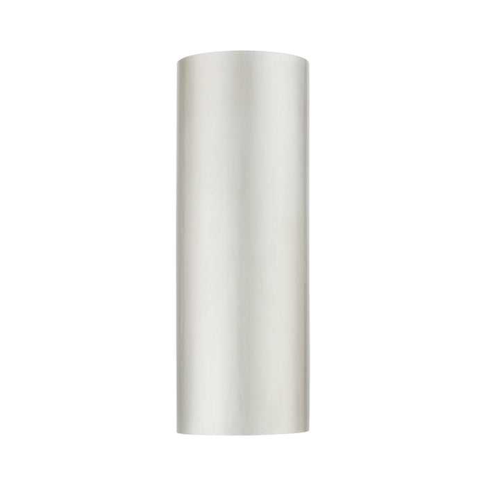 Livex Lighting 22063-91 One Light Outdoor Wall Sconce, Brushed Nickel