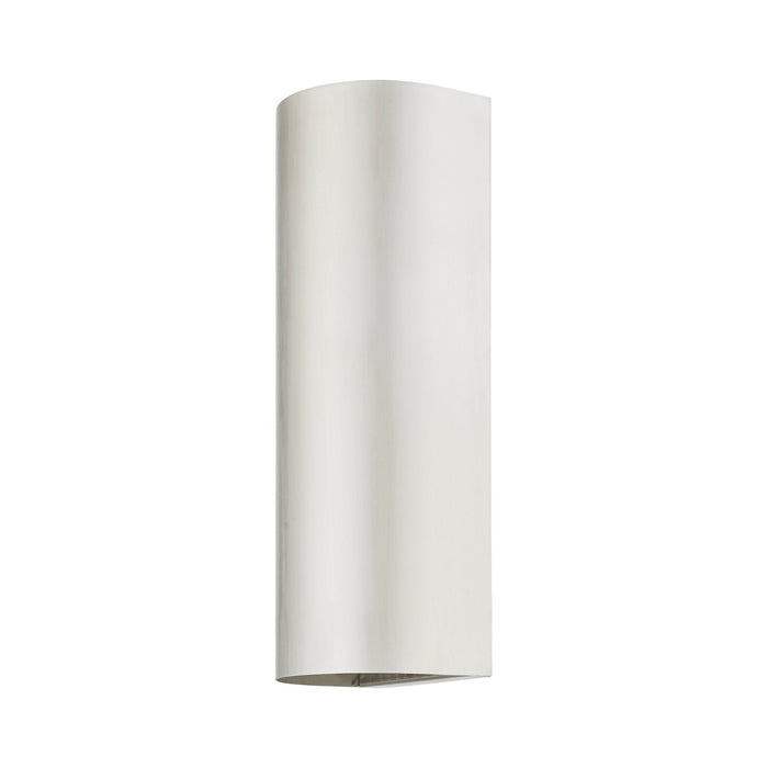 Livex Lighting 22063-91 One Light Outdoor Wall Sconce, Brushed Nickel