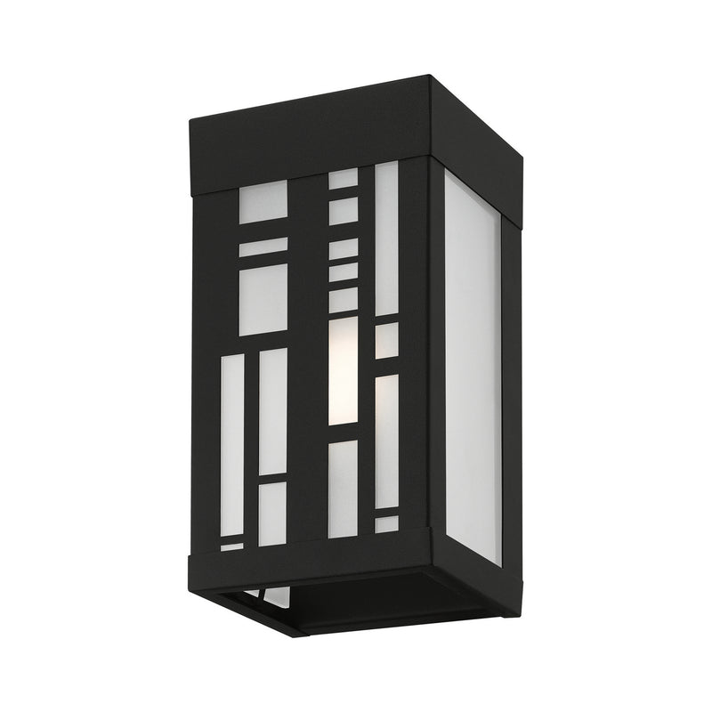 Livex Lighting 22971-14 One Light Outdoor Wall Sconce, Textured Black