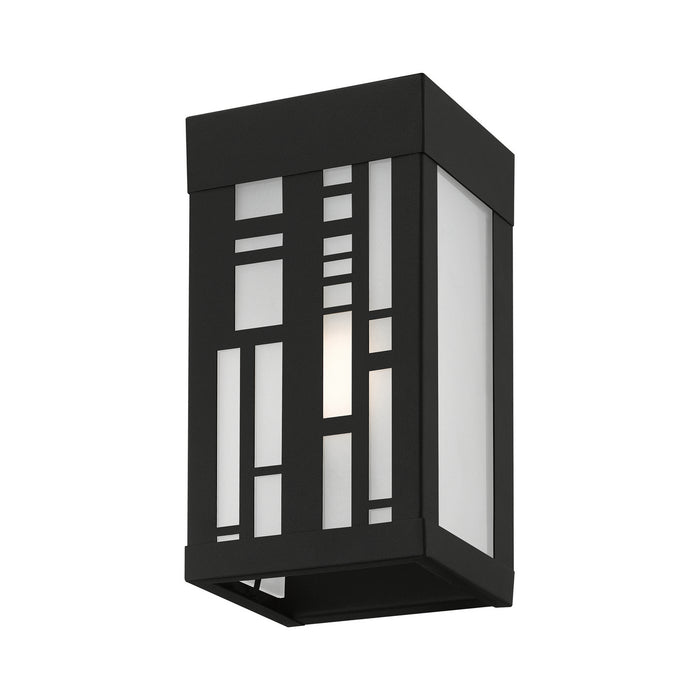 Livex Lighting 22971-14 One Light Outdoor Wall Sconce, Textured Black