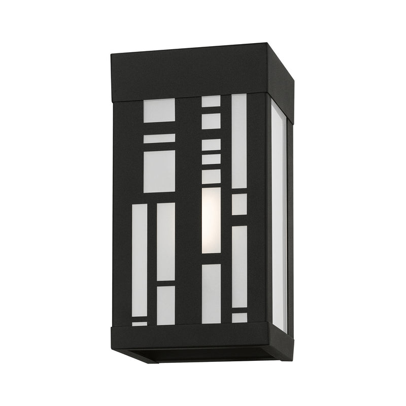 Livex Lighting 22971-14 One Light Outdoor Wall Sconce, Textured Black