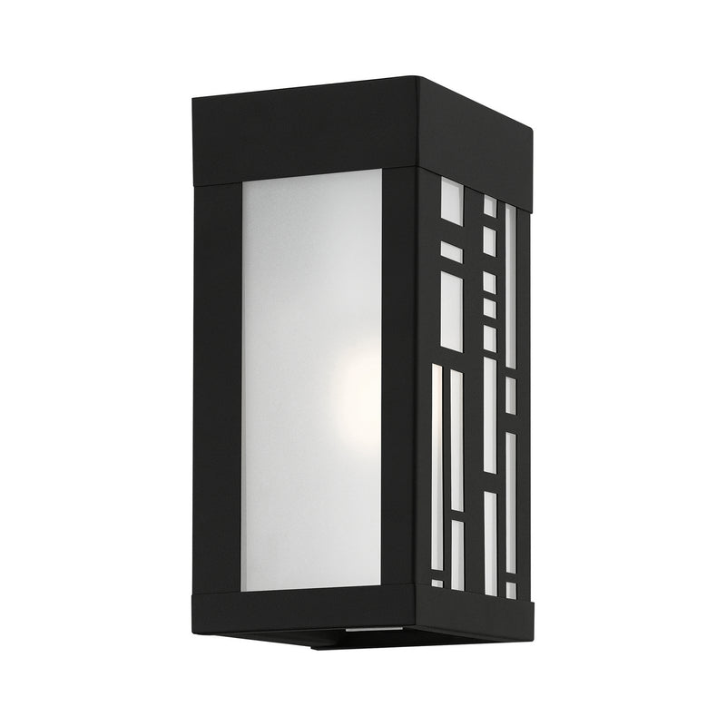 Livex Lighting 22971-14 One Light Outdoor Wall Sconce, Textured Black