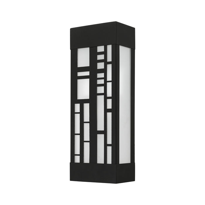 Livex Lighting 22972-14 Two Light Outdoor Wall Sconce, Textured Black