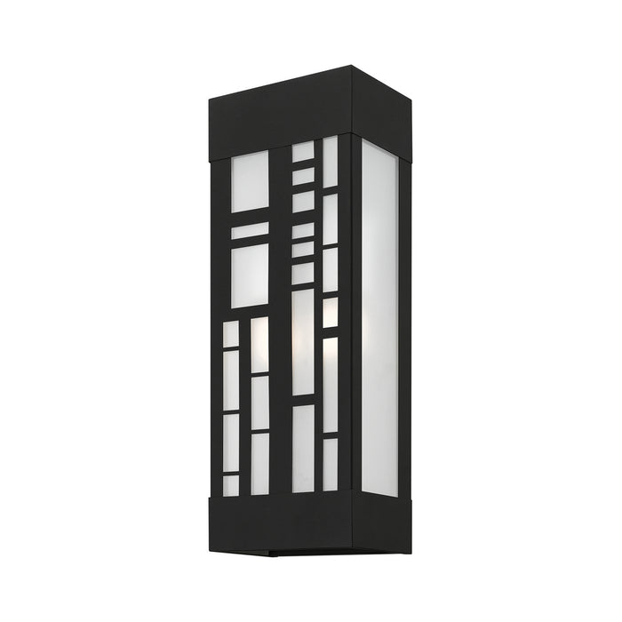 Livex Lighting 22972-14 Two Light Outdoor Wall Sconce, Textured Black