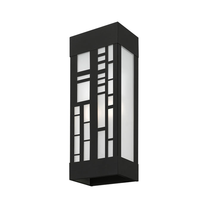 Livex Lighting 22972-14 Two Light Outdoor Wall Sconce, Textured Black