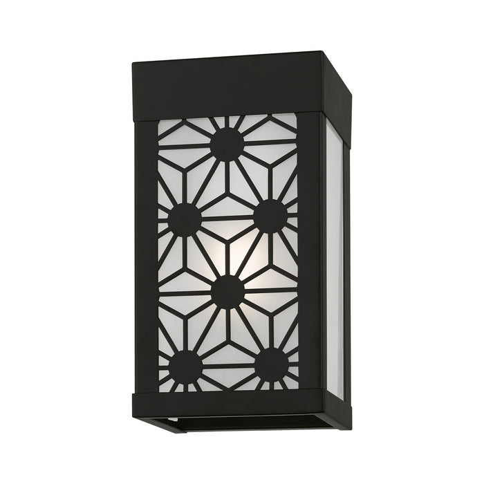 Livex Lighting 24321-04 One Light Outdoor Wall Sconce, Black