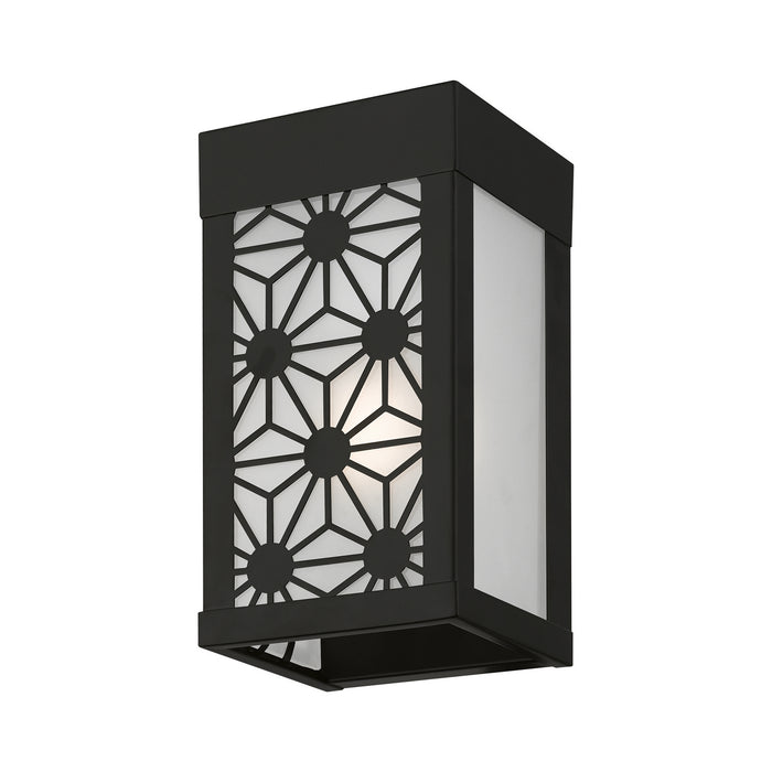 Livex Lighting 24321-04 One Light Outdoor Wall Sconce, Black