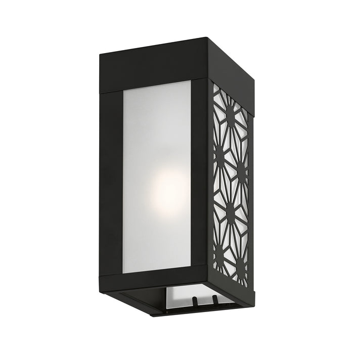 Livex Lighting 24321-04 One Light Outdoor Wall Sconce, Black
