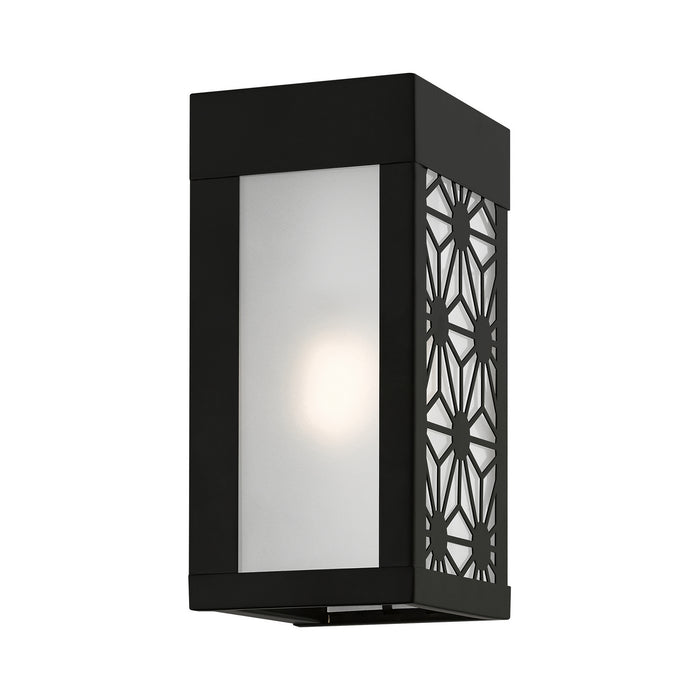 Livex Lighting 24321-04 One Light Outdoor Wall Sconce, Black