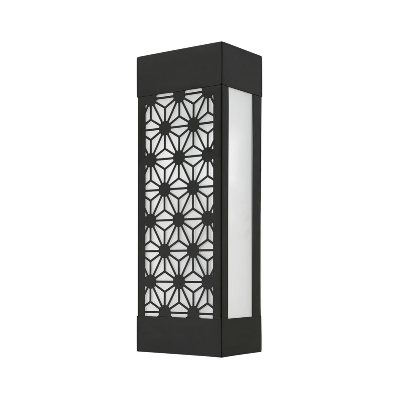 Livex Lighting 24322-04 Two Light Outdoor Wall Sconce, Black