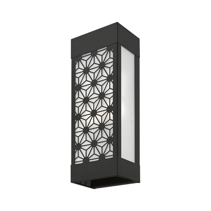 Livex Lighting 24322-04 Two Light Outdoor Wall Sconce, Black