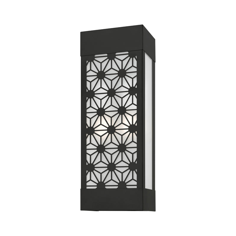 Livex Lighting 24322-04 Two Light Outdoor Wall Sconce, Black