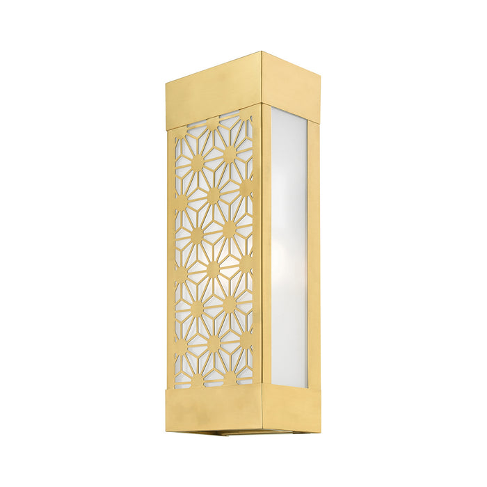 Livex Lighting 24322-32 Two Light Outdoor Wall Sconce, Satin Gold