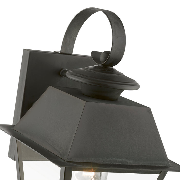 Livex Lighting 27212-61 One Light Outdoor Wall Lantern, Charcoal