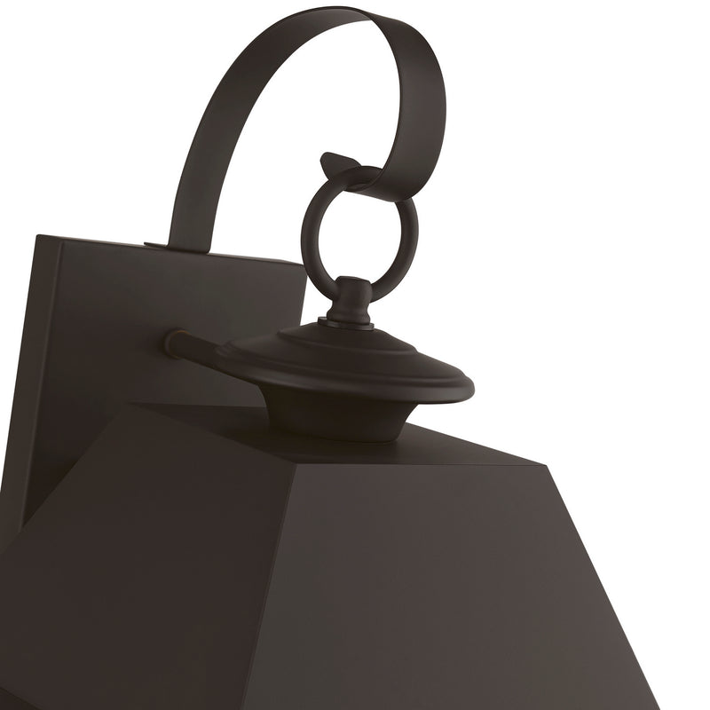 Livex Lighting 27215-07 Two Light Outdoor Wall Lantern, Bronze w/Antique Brass Finish Cluster