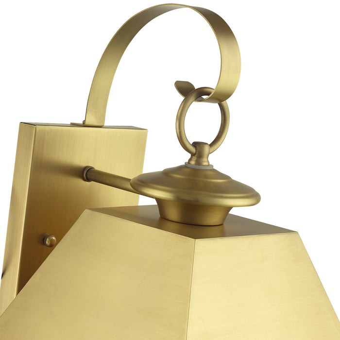 Livex Lighting 27215-08 Two Light Outdoor Wall Lantern, Natural Brass