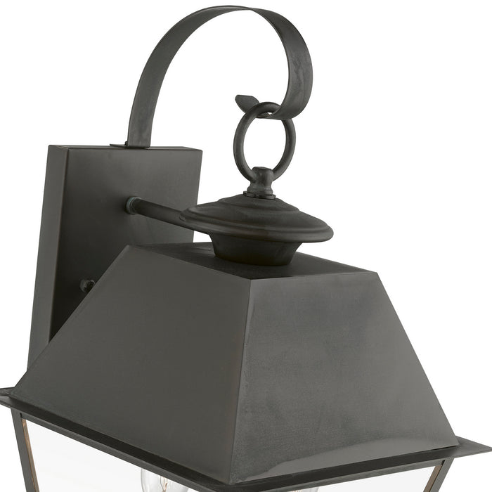 Livex Lighting 27215-61 Two Light Outdoor Wall Lantern, Charcoal