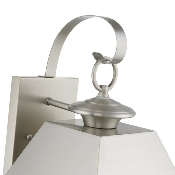 Livex Lighting 27215-91 Two Light Outdoor Wall Lantern, Brushed Nickel