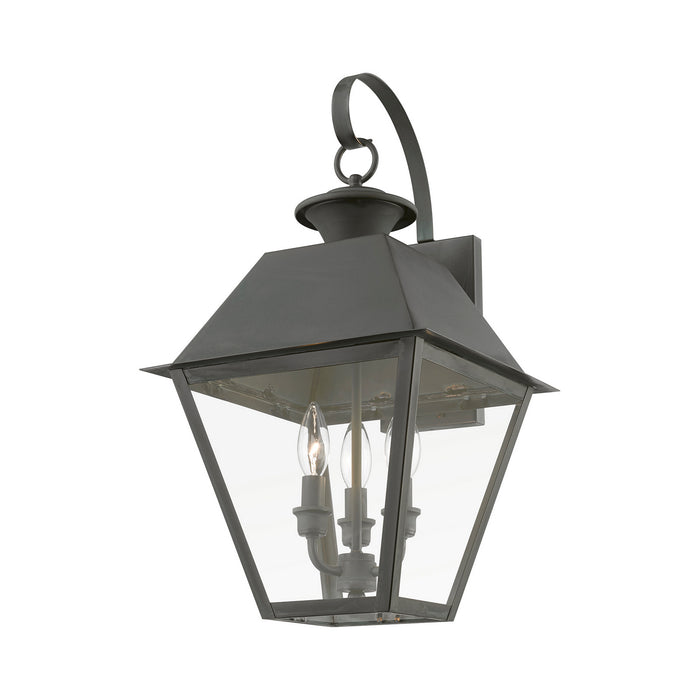 Livex Lighting 27218-61 Three Light Outdoor Wall Lantern, Charcoal